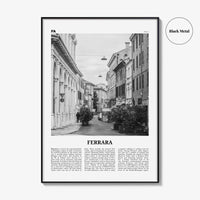 Ferrara Print Black and White, Ferrara Wall Art, Ferrara Poster, Ferrara Photo, Ferrara Wall Décor, Ferrara Map, Italy
