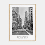 Fifth Avenue Portrait B&W Poster