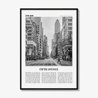 Fifth Avenue Print Black and White, 5th Avenue Wall Art, 5th Avenue Poster, 5th Avenue Photo, 5th Avenue Wall Décor, New York, United States