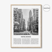 Fifth Avenue Print Black and White, 5th Avenue Wall Art, 5th Avenue Poster, 5th Avenue Photo, 5th Avenue Wall Décor, New York, United States
