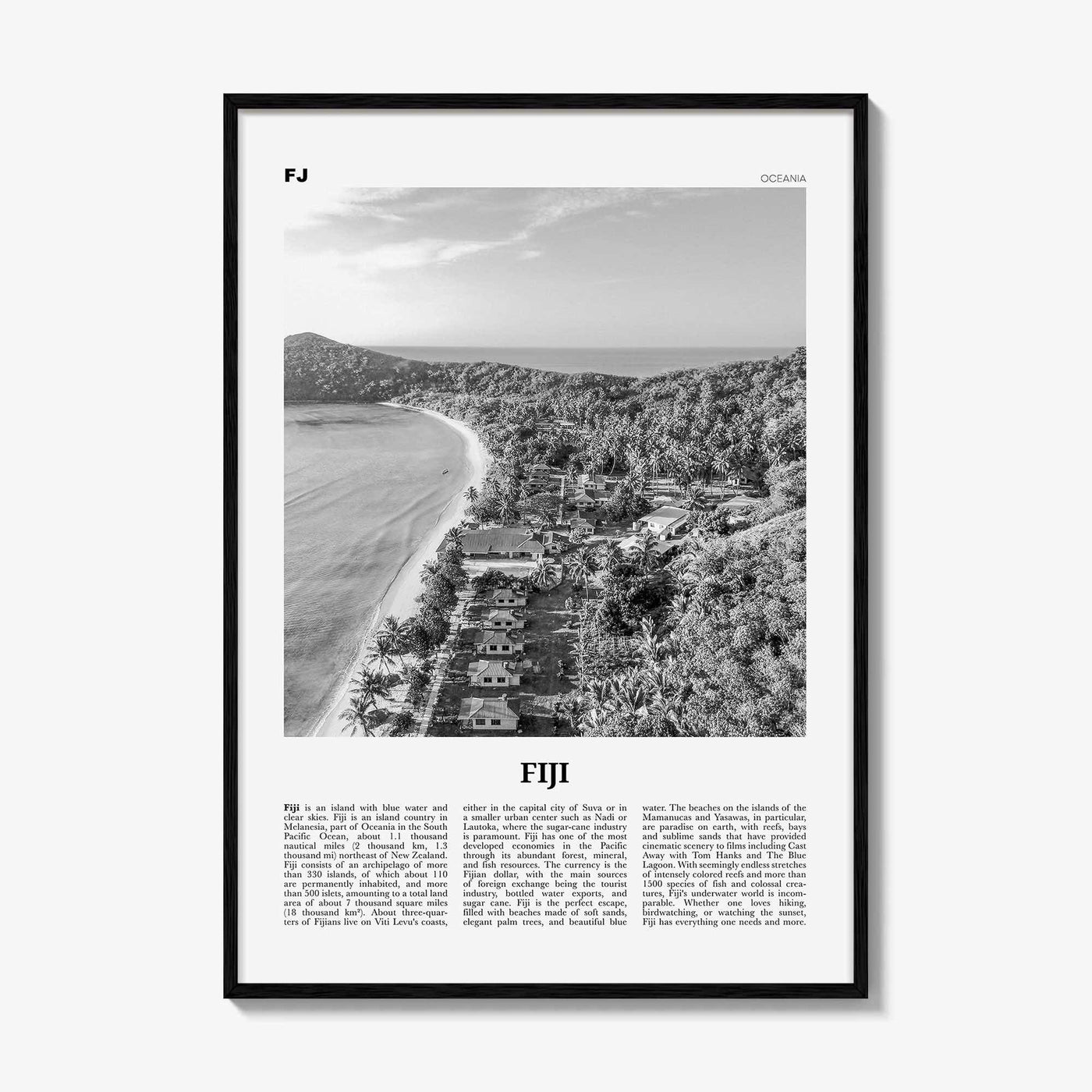 Fiji Print Black and White No 2, Fiji Wall Art, Fiji Poster, Fiji Photo, Fiji Wall Decor, Suva Print, Vanuatu Art, Viti, Levu, Suva