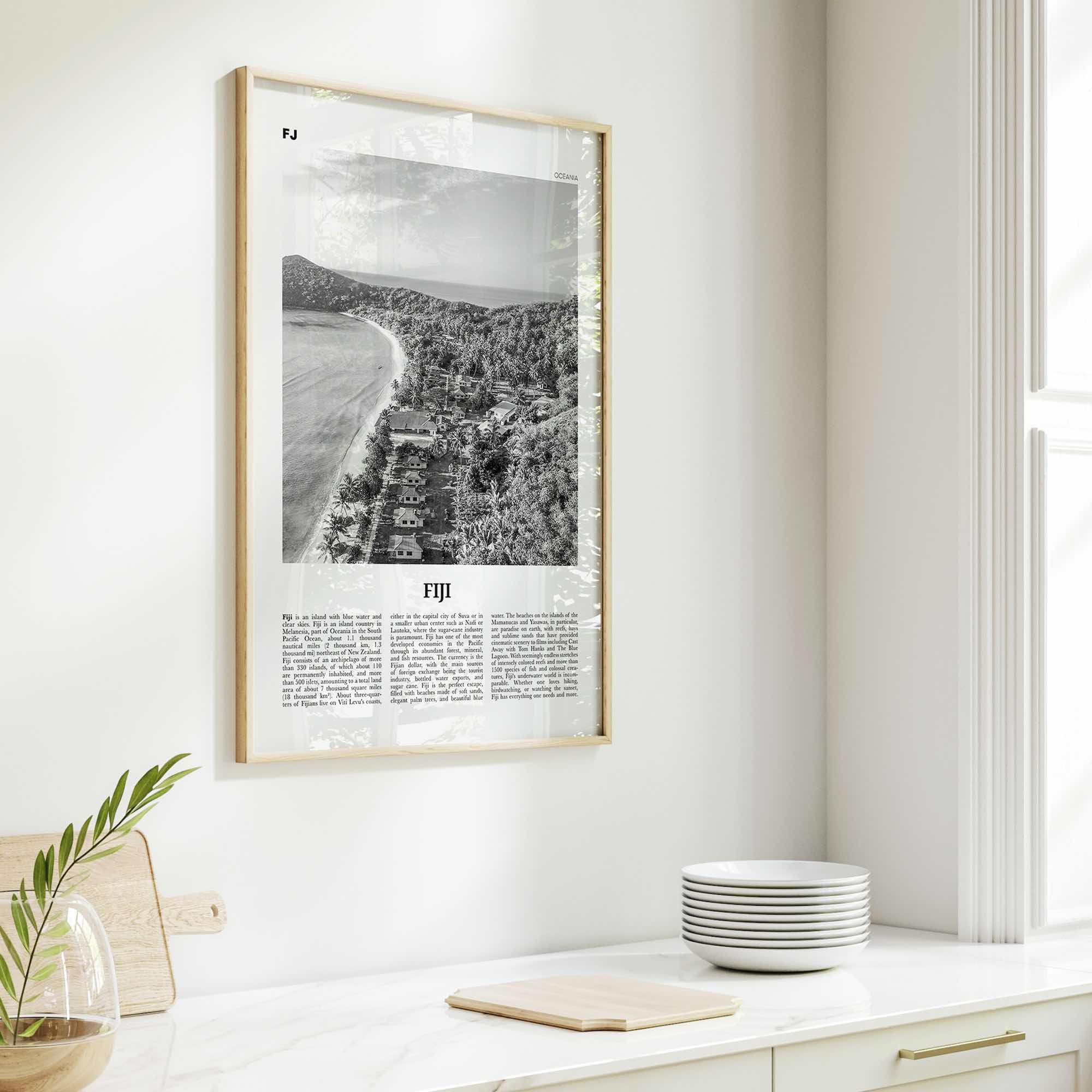 Fiji Print Black and White No 2, Fiji Wall Art, Fiji Poster, Fiji Photo, Fiji Wall Decor, Suva Print, Vanuatu Art, Viti, Levu, Suva