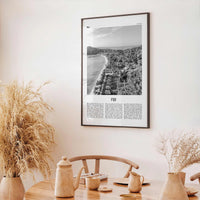 Fiji Print Black and White No 2, Fiji Wall Art, Fiji Poster, Fiji Photo, Fiji Wall Decor, Suva Print, Vanuatu Art, Viti, Levu, Suva