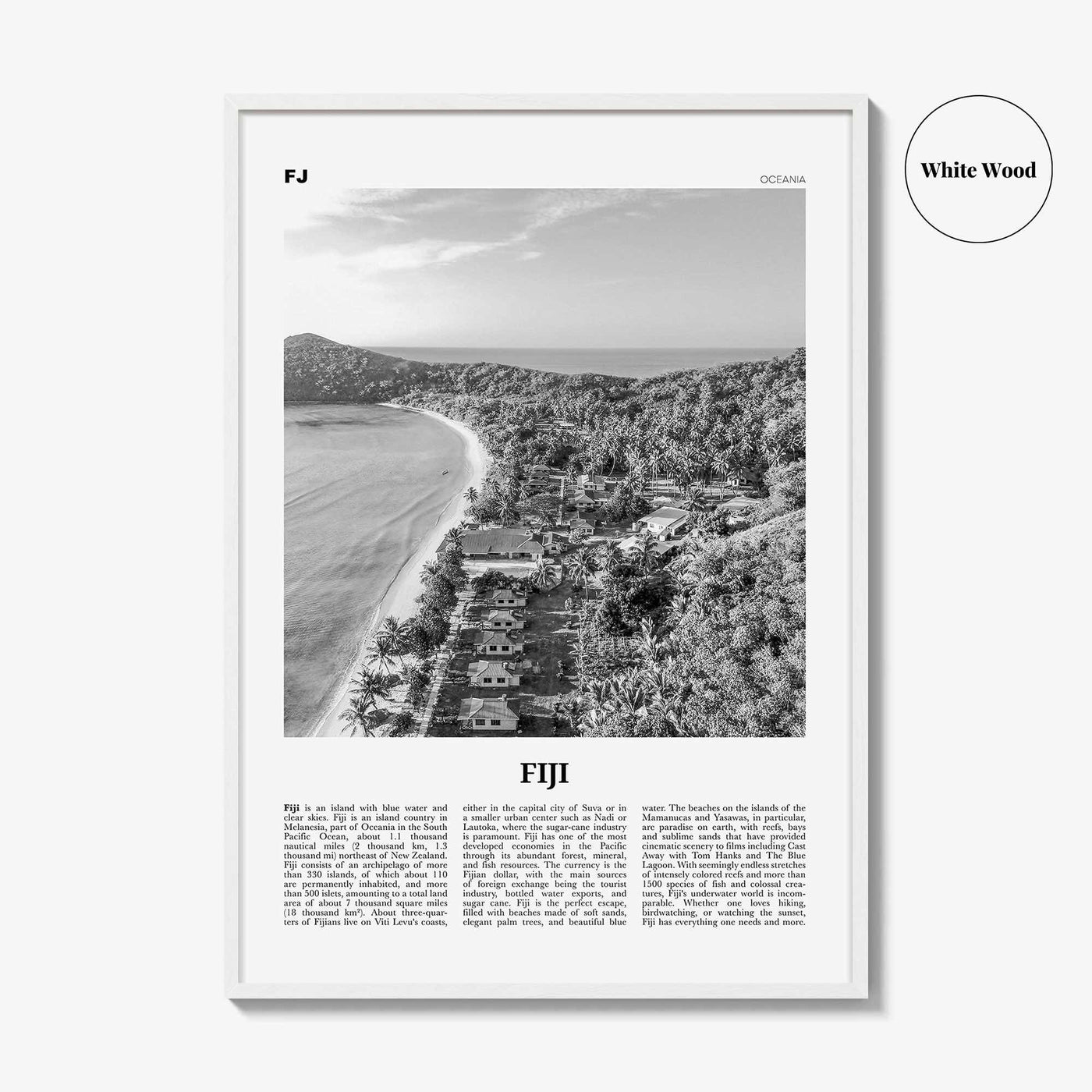 Fiji Print Black and White No 2, Fiji Wall Art, Fiji Poster, Fiji Photo, Fiji Wall Decor, Suva Print, Vanuatu Art, Viti, Levu, Suva