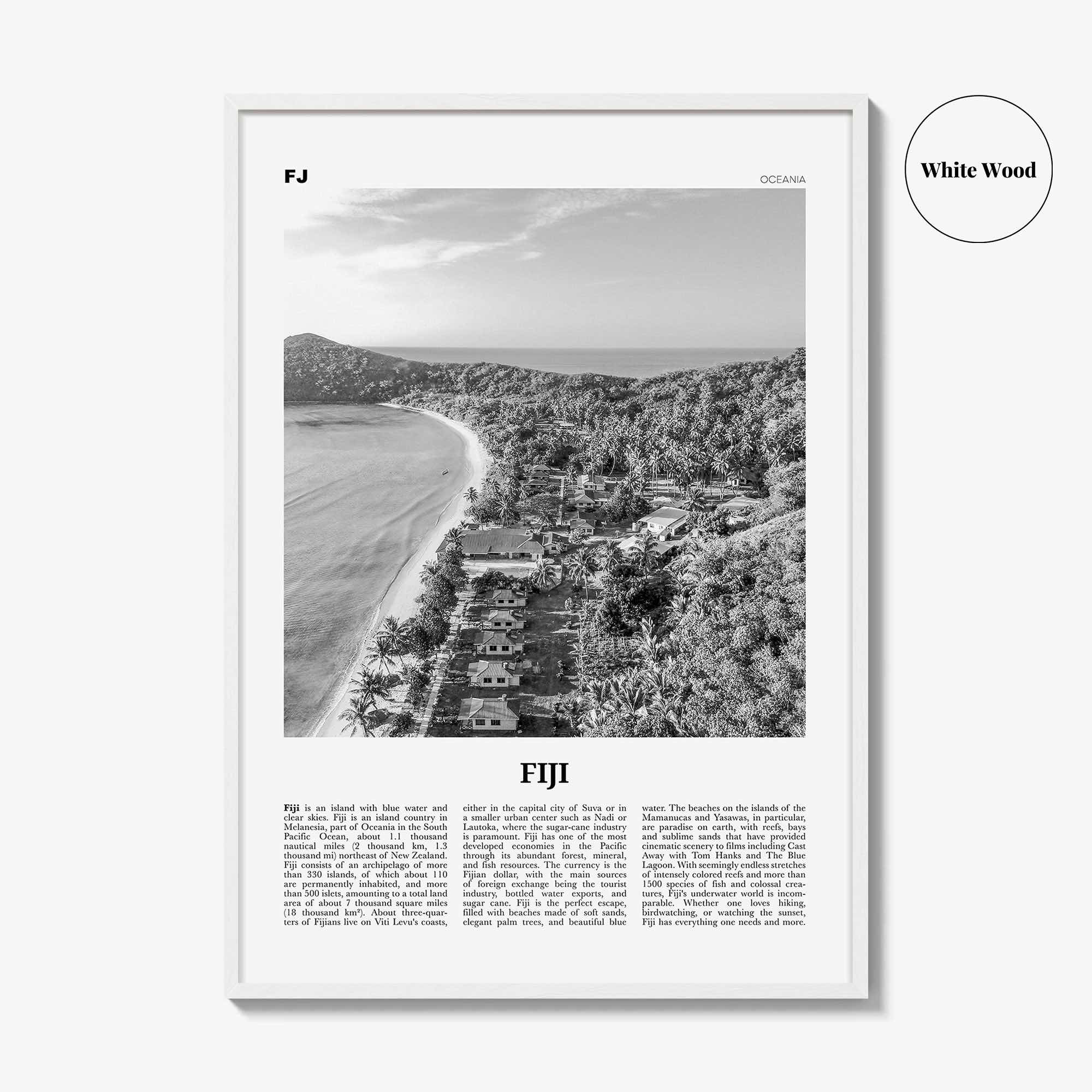 Fiji Print Black and White No 2, Fiji Wall Art, Fiji Poster, Fiji Photo, Fiji Wall Decor, Suva Print, Vanuatu Art, Viti, Levu, Suva
