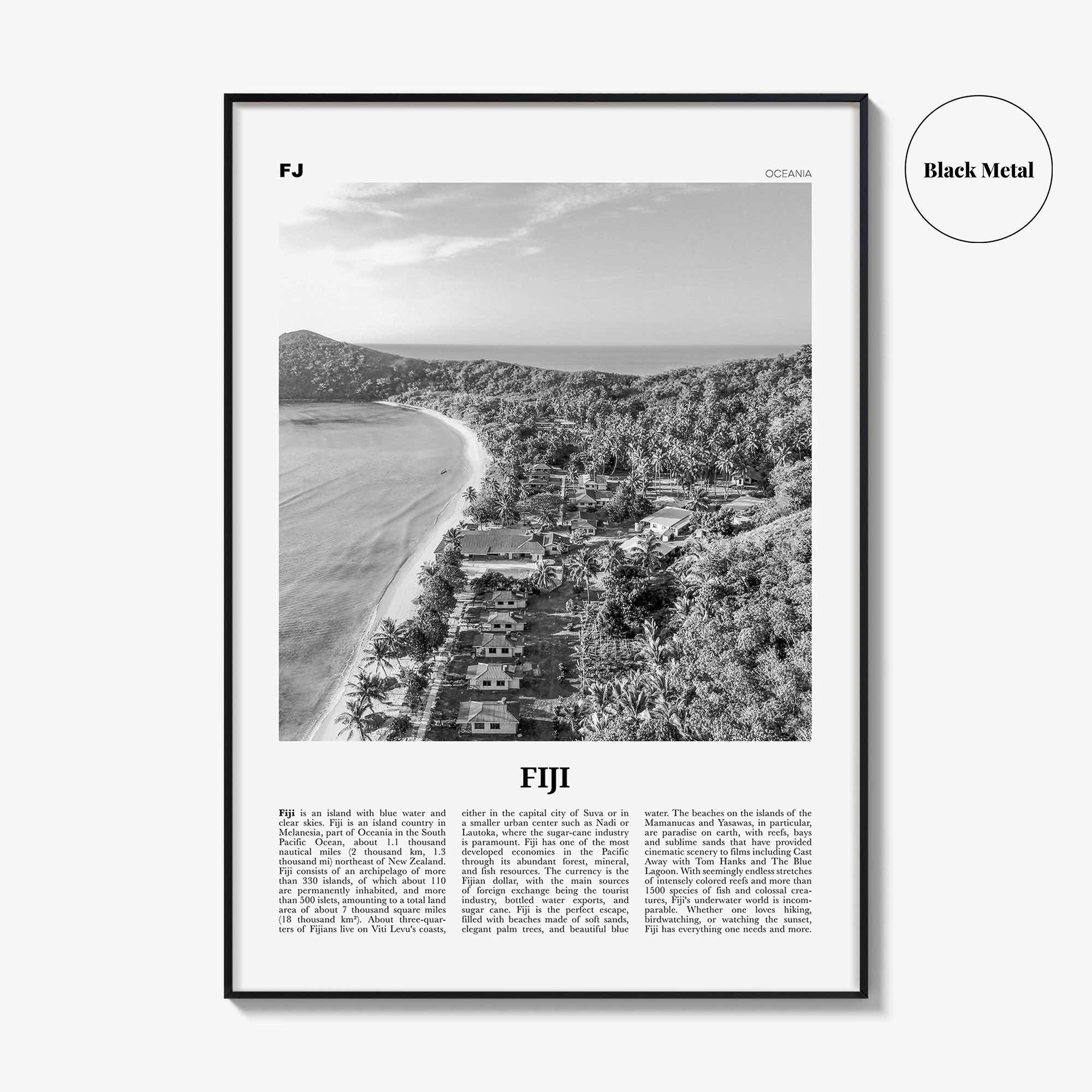 Fiji Print Black and White No 2, Fiji Wall Art, Fiji Poster, Fiji Photo, Fiji Wall Decor, Suva Print, Vanuatu Art, Viti, Levu, Suva