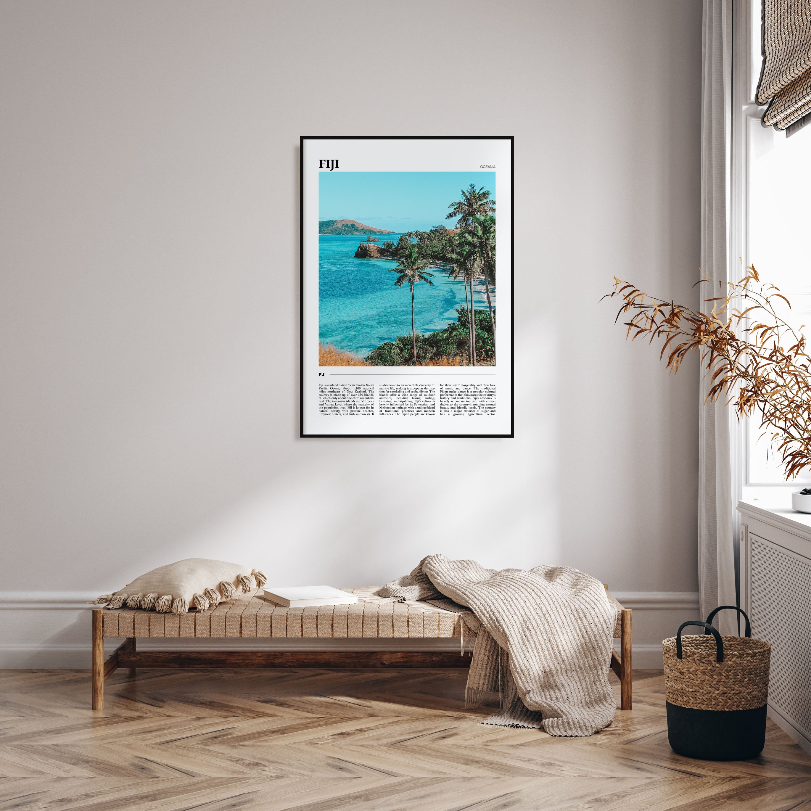 Fiji Travel Color Poster