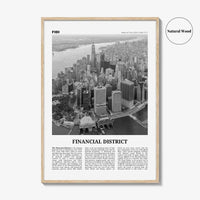 Financial District Print Black and White New York City, Financial District Wall Art, Financial District Poster, Financial District Photo