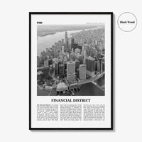 Financial District Print Black and White New York City, Financial District Wall Art, Financial District Poster, Financial District Photo