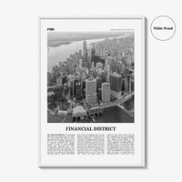 Financial District Print Black and White New York City, Financial District Wall Art, Financial District Poster, Financial District Photo