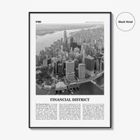 Financial District Print Black and White New York City, Financial District Wall Art, Financial District Poster, Financial District Photo