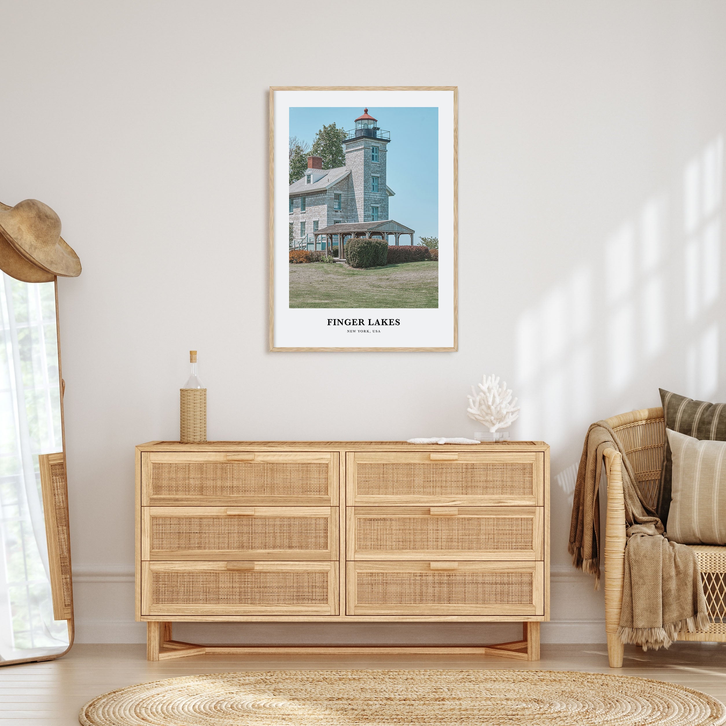 Finger Lakes Portrait Color Poster