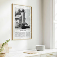 Finger Lakes Print Black and White, Finger Lakes Wall Art, Finger Lakes Poster, Finger Lakes Photo, Finger Lakes Wall Décor, New York, USA