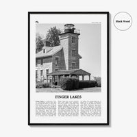 Finger Lakes Print Black and White, Finger Lakes Wall Art, Finger Lakes Poster, Finger Lakes Photo, Finger Lakes Wall Décor, New York, USA