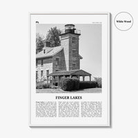 Finger Lakes Print Black and White, Finger Lakes Wall Art, Finger Lakes Poster, Finger Lakes Photo, Finger Lakes Wall Décor, New York, USA