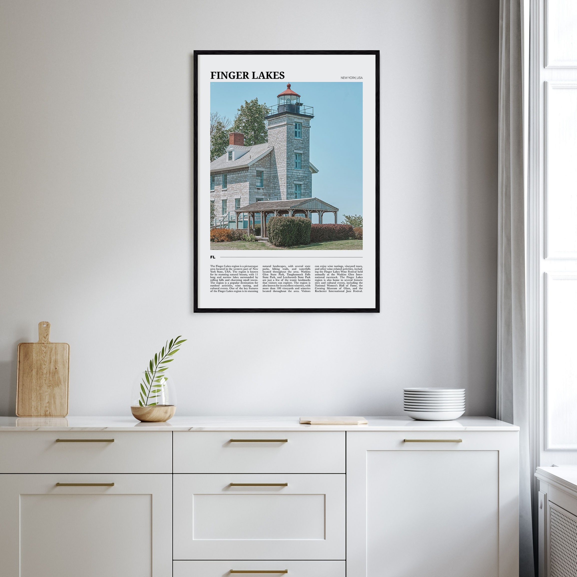 Finger Lakes Travel Color Poster