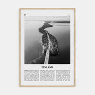 Finland Travel B&W Poster