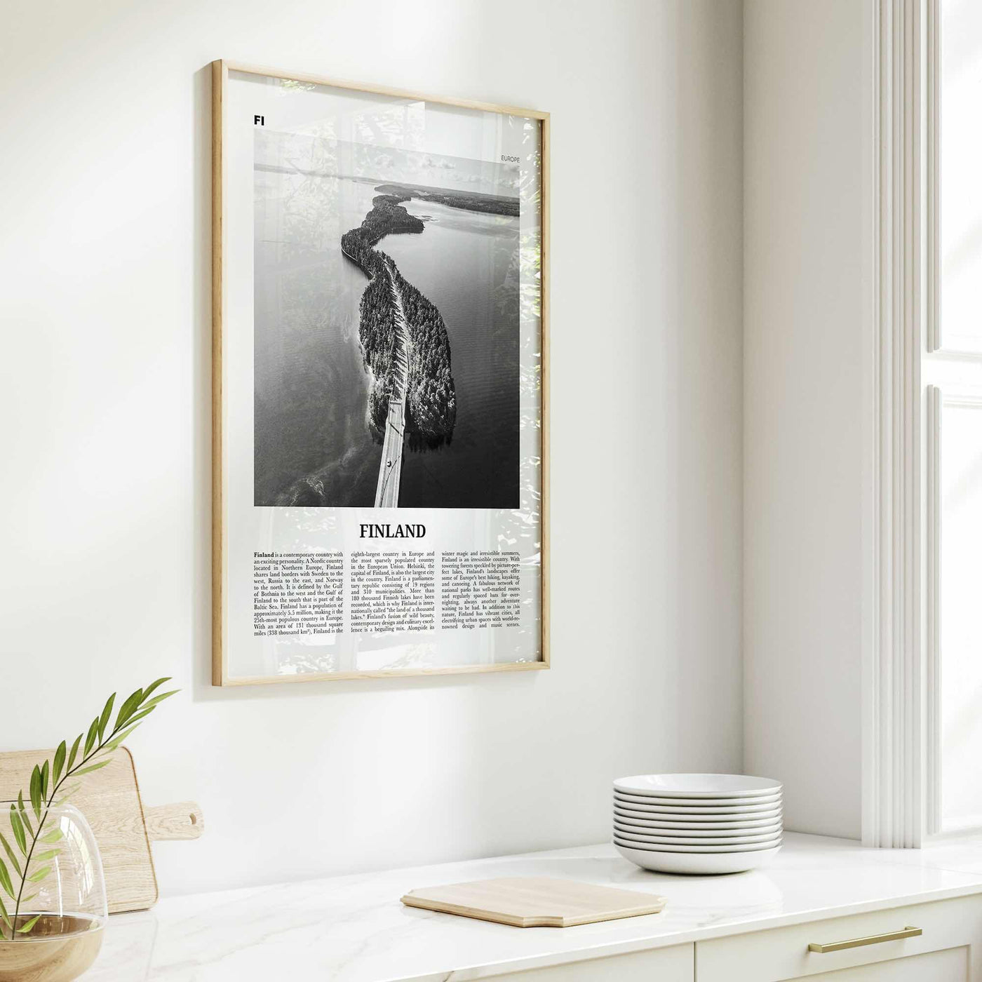 Finland Print Black and White, Finland Wall Art, Finland Poster, Finland Photo, Finland Decor, Suomi, Suomen, Scandinavian, Helsinki, Europe