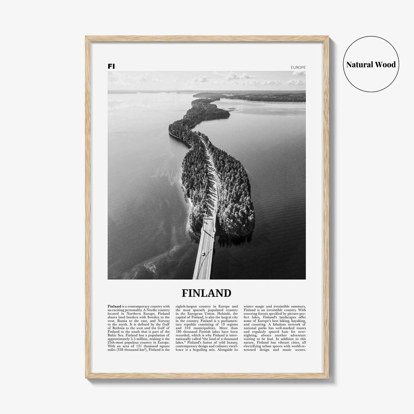 Finland Print Black and White, Finland Wall Art, Finland Poster, Finland Photo, Finland Decor, Suomi, Suomen, Scandinavian, Helsinki, Europe