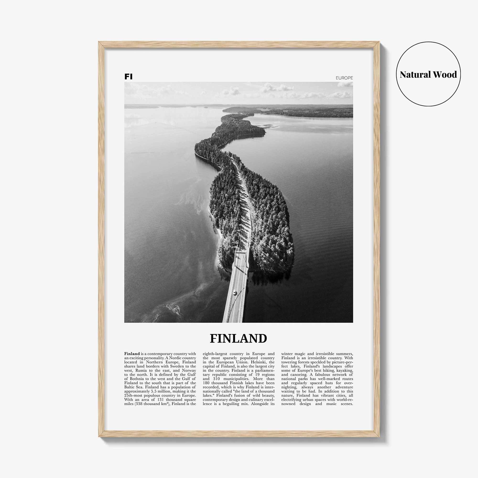 Finland Print Black and White, Finland Wall Art, Finland Poster, Finland Photo, Finland Decor, Suomi, Suomen, Scandinavian, Helsinki, Europe