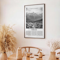 Fiordland National Park Print Black and White, Fiordland Wall Art, Fiordland Poster, Fiordland Photo, Fiordland Map, New Zealand