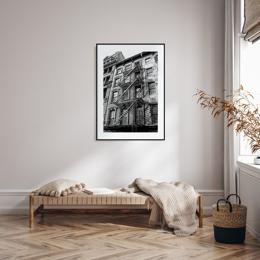 Fire Escapes Photo B&W No 1 Poster
