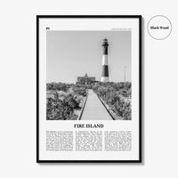 Fire Island Print Black and White, Fire Island Wall Art, Fire Island Poster, Fire Island Photo, Fire Island Wall Décor, Long Island, USA