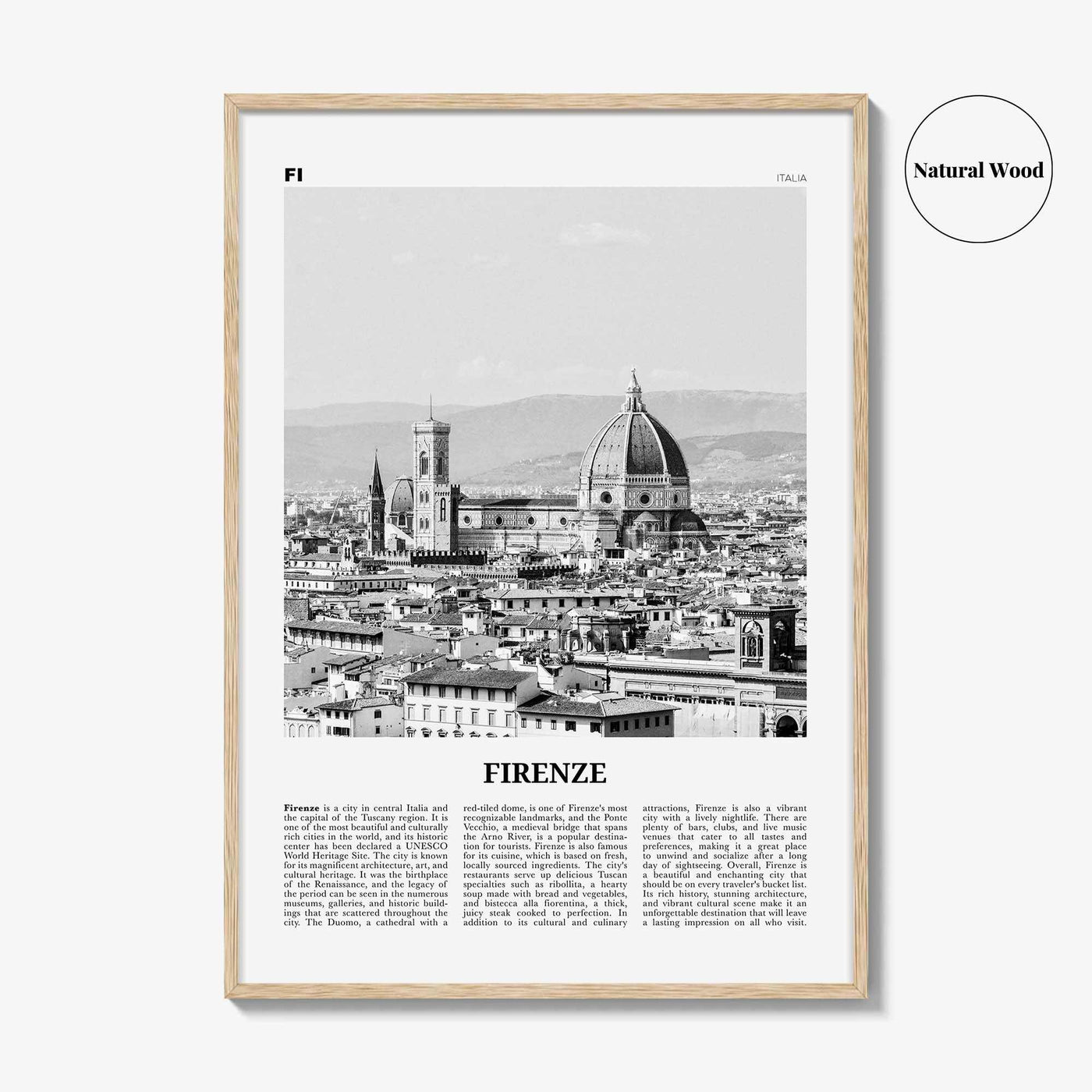 Firenze Print Black and White, Firenze Wall Art, Firenze Poster, Firenze Photo, Firenze Wall Décor, Firenze Map, Italia
