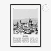 Firenze Print Black and White, Firenze Wall Art, Firenze Poster, Firenze Photo, Firenze Wall Décor, Firenze Map, Italia