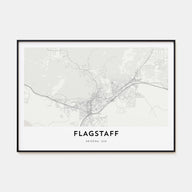 Flagstaff Map Landscape Poster