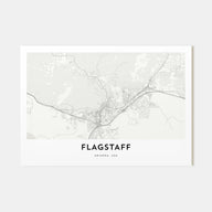 Flagstaff Map Landscape Poster