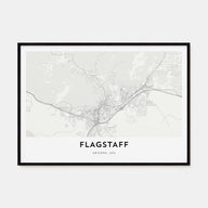 Flagstaff Map Landscape Poster