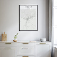 Flagstaff Map Portrait Poster