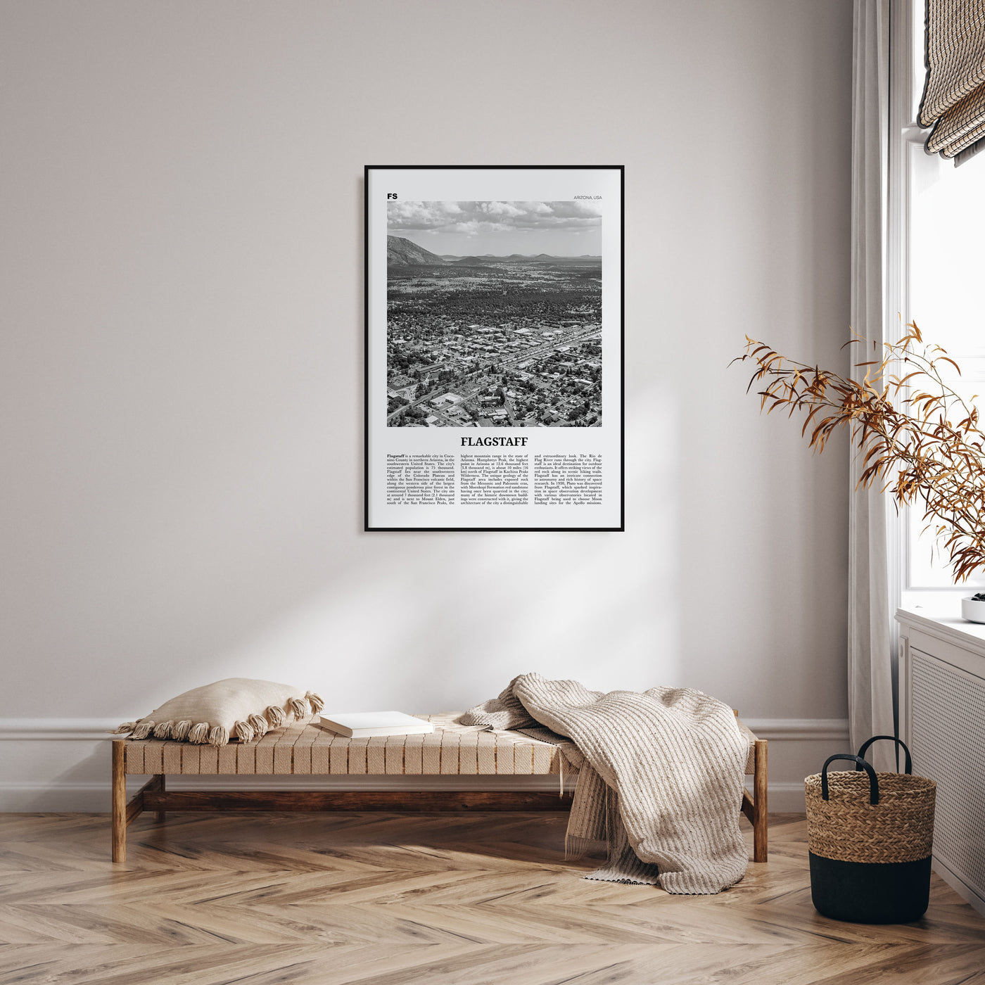 Flagstaff Travel B&W Poster