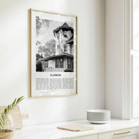 Flatbush Print Black and White, Flatbush Wall Art, Flatbush Poster, Flatbush Photo, Flatbush Wall Décor, State, Brooklyn, New York, USA