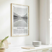 Flathead County Print Black and White, Flathead County Wall Art, Flathead County Poster, Flathead Photo, Flathead Wall Décor, Flathead Map