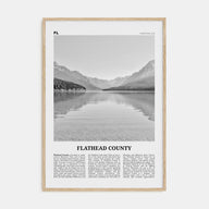 Flathead County Travel B&W Poster