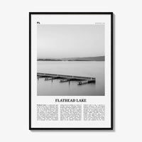 Flathead Lake Print Black and White, Flathead Lake Wall Art, Flathead Lake Poster, Flathead Lake Photo, Flathead Lake Décor, United States