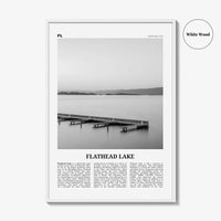 Flathead Lake Print Black and White, Flathead Lake Wall Art, Flathead Lake Poster, Flathead Lake Photo, Flathead Lake Décor, United States