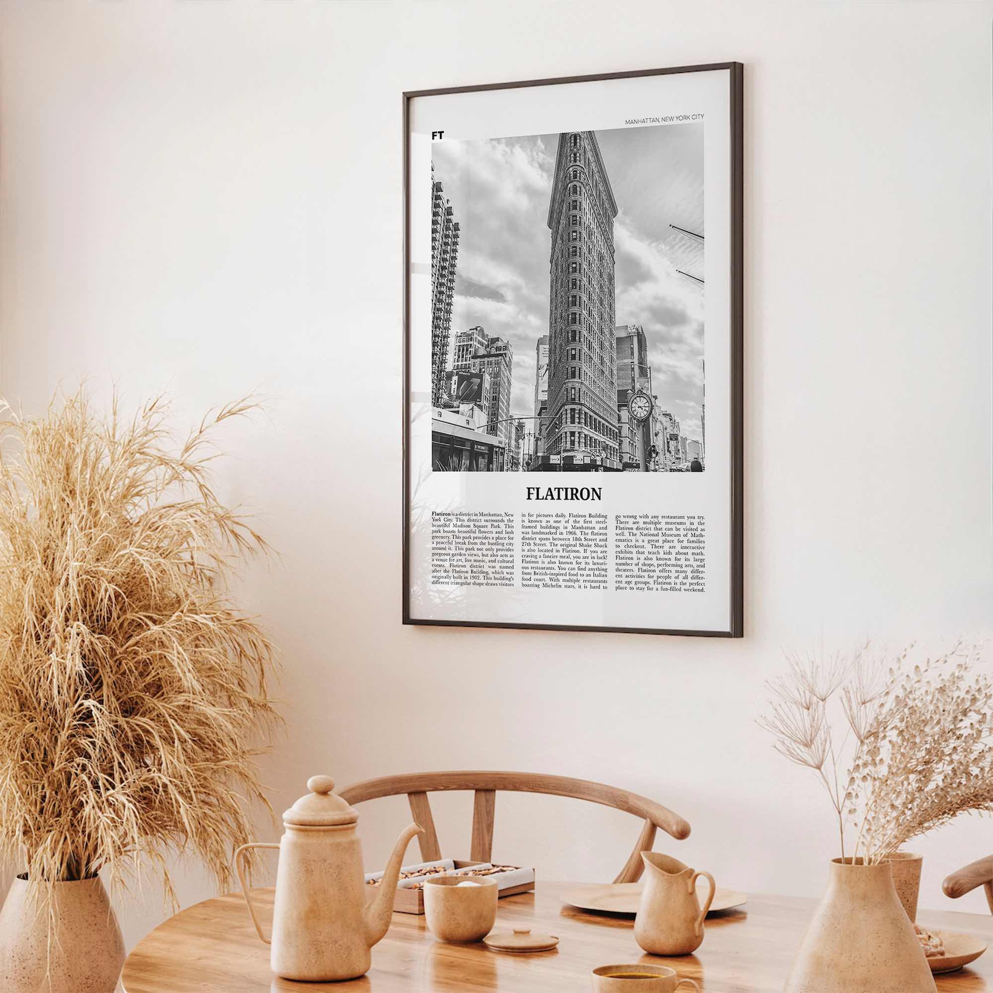 Flatiron Print Black and White, Flatiron Wall Art, Flatiron Poster, Flatiron Photo, Flatiron Wall Décor, Manhattan, New York, USA