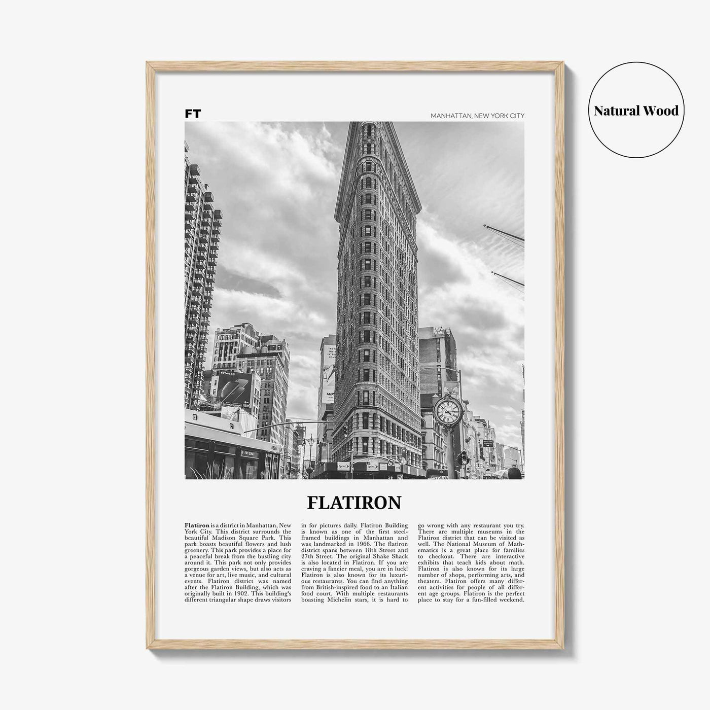 Flatiron Print Black and White, Flatiron Wall Art, Flatiron Poster, Flatiron Photo, Flatiron Wall Décor, Manhattan, New York, USA