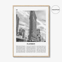 Flatiron Print Black and White, Flatiron Wall Art, Flatiron Poster, Flatiron Photo, Flatiron Wall Décor, Manhattan, New York, USA