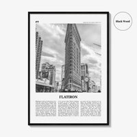 Flatiron Print Black and White, Flatiron Wall Art, Flatiron Poster, Flatiron Photo, Flatiron Wall Décor, Manhattan, New York, USA