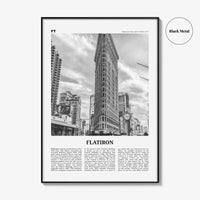 Flatiron Print Black and White, Flatiron Wall Art, Flatiron Poster, Flatiron Photo, Flatiron Wall Décor, Manhattan, New York, USA