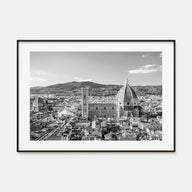 Florence Landscape B&W Poster