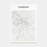Florence Map Portrait Poster