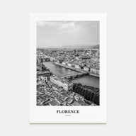 Florence Portrait B&W No 1 Poster