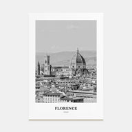 Florence Portrait B&W No 3 Poster