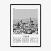 Florence Print Black and White No 1, Florence Wall Art, Florence Poster, Florence Photo, Florence Decor, Italy, Firenze, Tuscany, Italia
