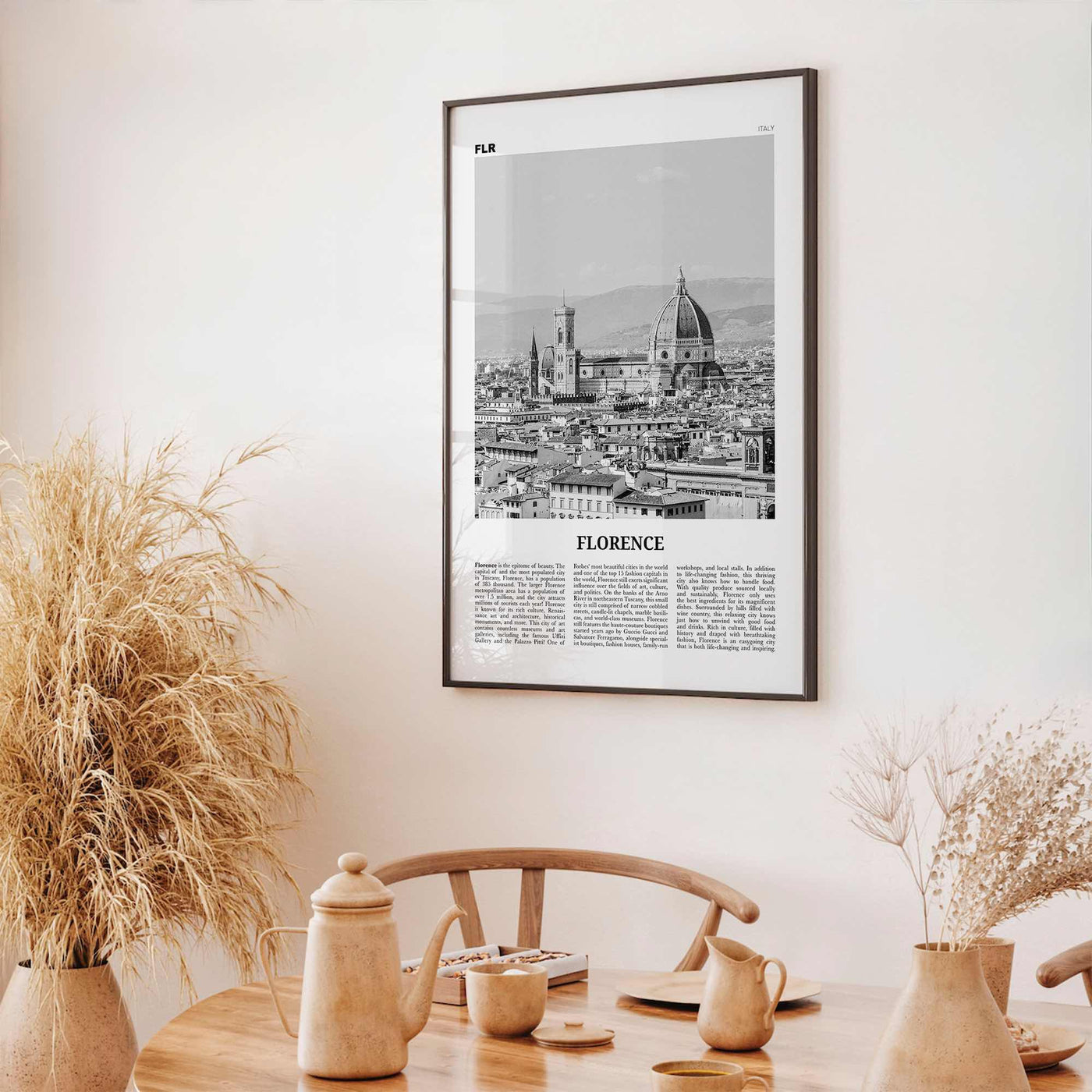 Florence Print Black and White No 1, Florence Wall Art, Florence Poster, Florence Photo, Florence Decor, Italy, Firenze, Tuscany, Italia